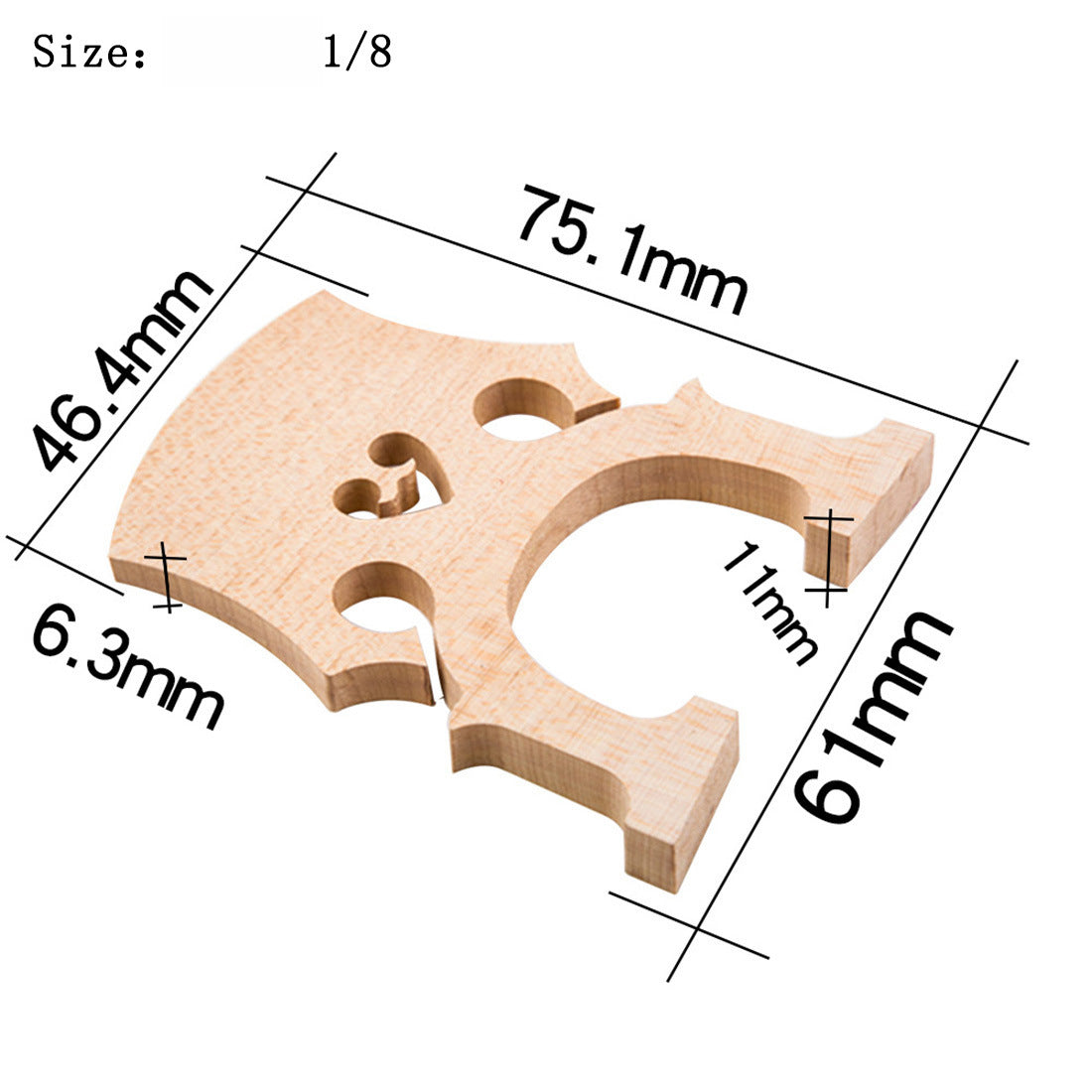 Handcrafted Solid Maple Cello Bridge – Professional-Grade Acoustic Upgrade for Enhanced Resonance