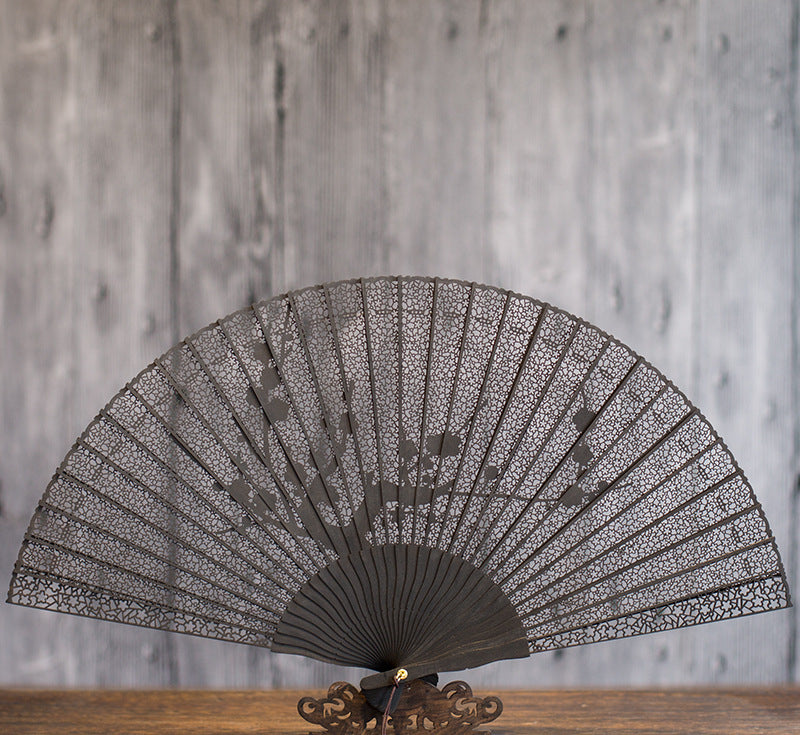 Suzhou Sandalwood Folding Fan - Handcrafted Chinese Artisan Fan