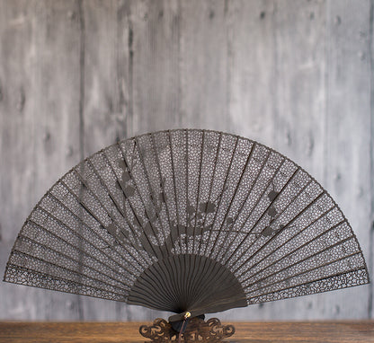 Suzhou Sandalwood Folding Fan - Handcrafted Chinese Artisan Fan