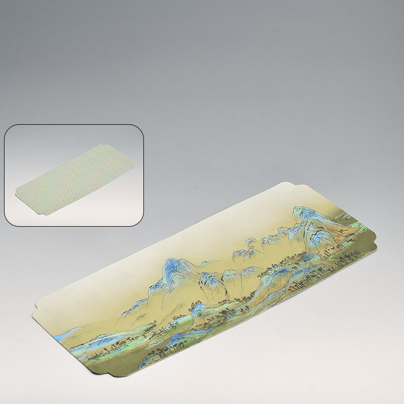 Chinese Tea Table Mat - Waterproof Ink Painting Tea Tray Cloth (44x19.5cm, 5 Designs)
