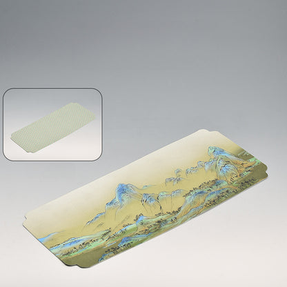 Chinese Tea Table Mat - Waterproof Ink Painting Tea Tray Cloth (44x19.5cm, 5 Designs)