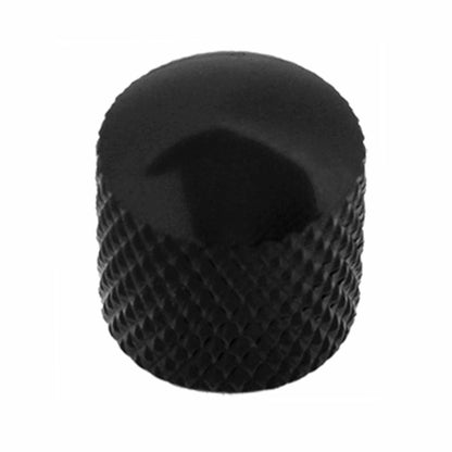 Metal Volume Control Knobs for Electric Guitar (3-Pack) – Silver/Black Chrome-Plated Modern Knobs – Premium Guitar Accessories