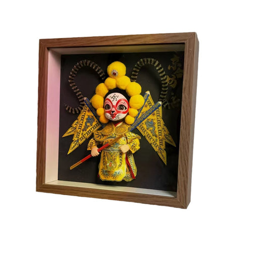 3D Silk Figurine Wall Décor – Handcrafted Creative Art Piece for Home or Restaurant