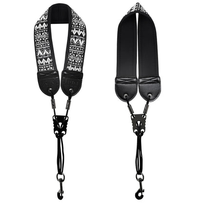 Adjustable Cotton Saxophone Neck Strap – Padded Lining, Double-Stitched with Metal Swivel Hook (Alto/Tenor)