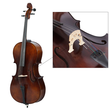 Handcrafted Solid Maple Cello Bridge – Professional-Grade Acoustic Upgrade for Enhanced Resonance