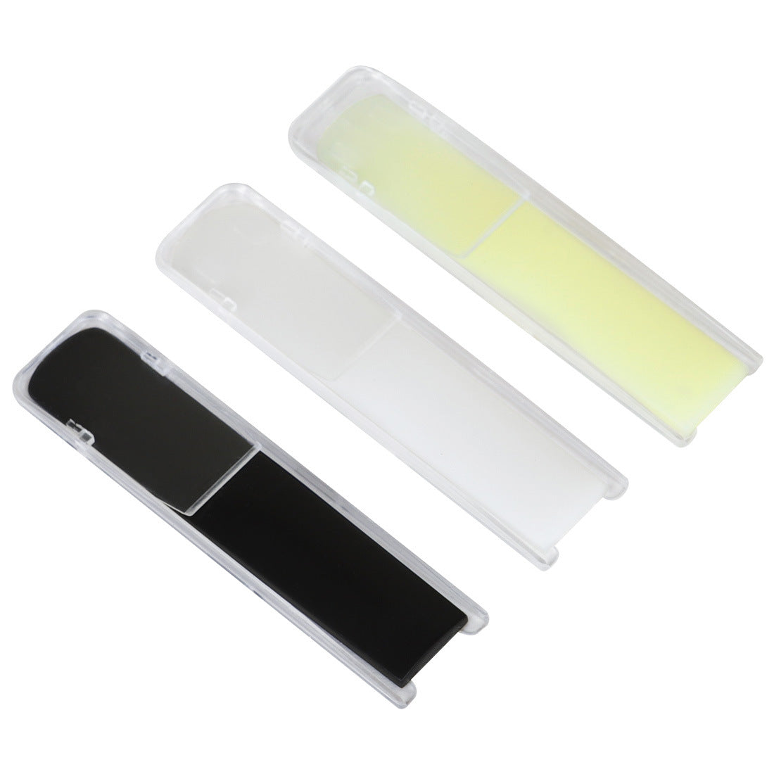 2.5 Tenor Saxophone Resin Reeds – Unbreakable ABS-Like Synthetic Reeds 3-Color Set (Black/White/Yellow) – Pre-Packed Moisture-Proof Reeds