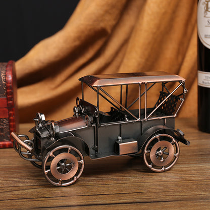 Retro Automobile Model – Creative Vintage Car Decoration for Living Room, Office, and Shelves
