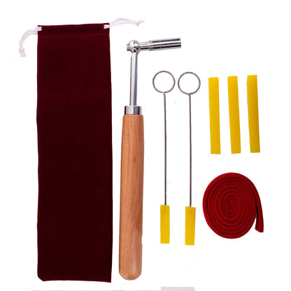 Professional 8-Piece Piano Tuning Kit | Durable Steel Tools with Storage Bag
