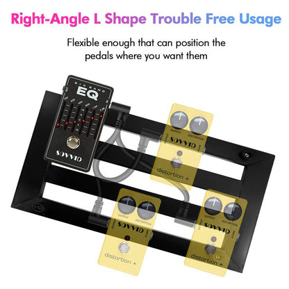 Flat Patch Cable for Guitar Pedals - Noise-Reducing 6.35mm Connector (15cm/30cm, Black/Silver/Gold)
