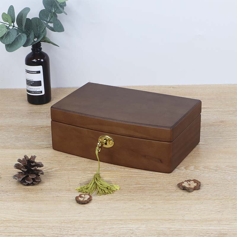 Vintage Jewelry Box - Elegant Wooden European Style Jewelry Organizer, Luxury Handcrafted Storage Case