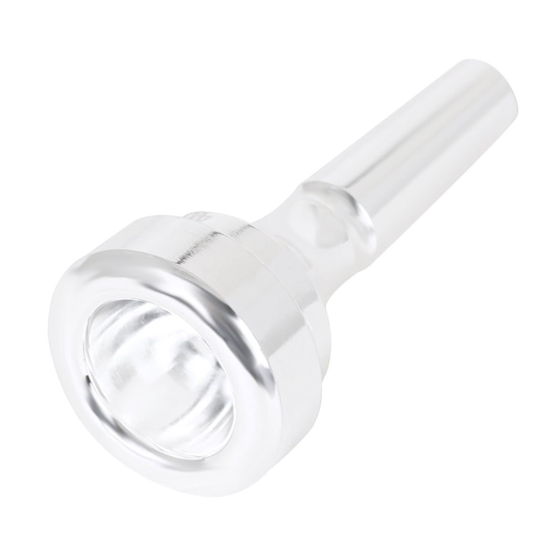 Silver-Plated Brass Cornet Mouthpiece – CNC Machined Professional Mouthpiece for Enhanced Tone & Effortless Play
