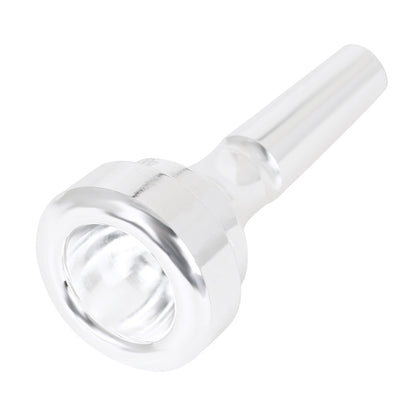 Silver-Plated Brass Cornet Mouthpiece – CNC Machined Professional Mouthpiece for Enhanced Tone & Effortless Play