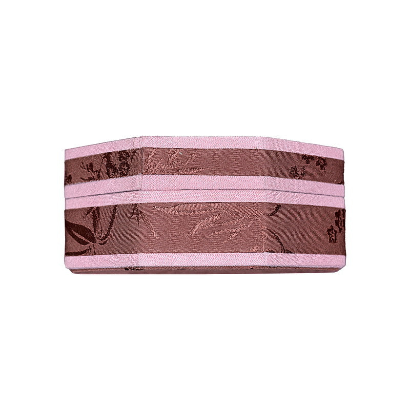 Octagonal Embroidered Jewelry Box – Traditional Chinese Brocade Bracelet & Bangle Storage Case