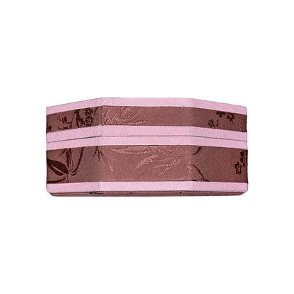Octagonal Embroidered Jewelry Box – Traditional Chinese Brocade Bracelet & Bangle Storage Case