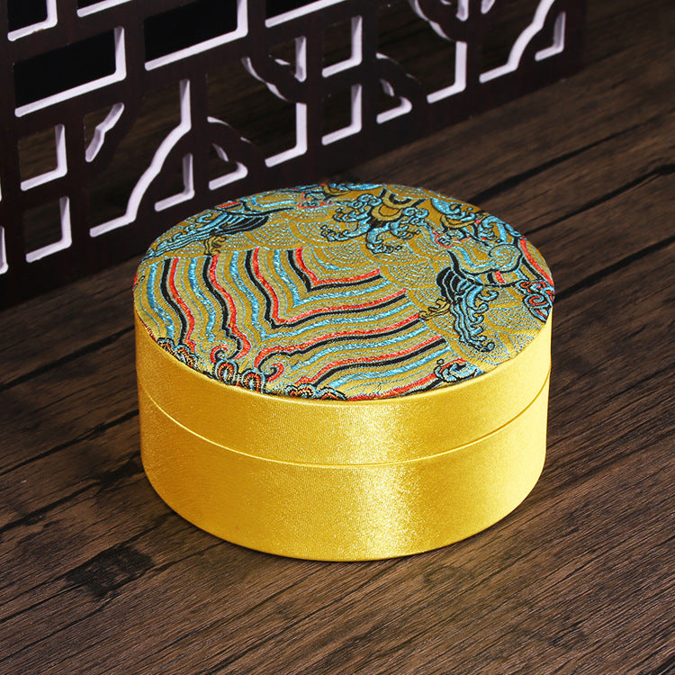 Round Decorative Jewelry Box – Ring Holder, Bracelet & Bead Box, Elegant Storage Solution