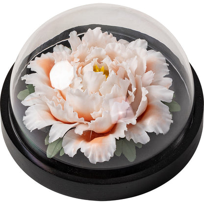 Handmade Ceramic Peony Flower Decor - Realistic Desktop & Car Ornament with Perfume Function