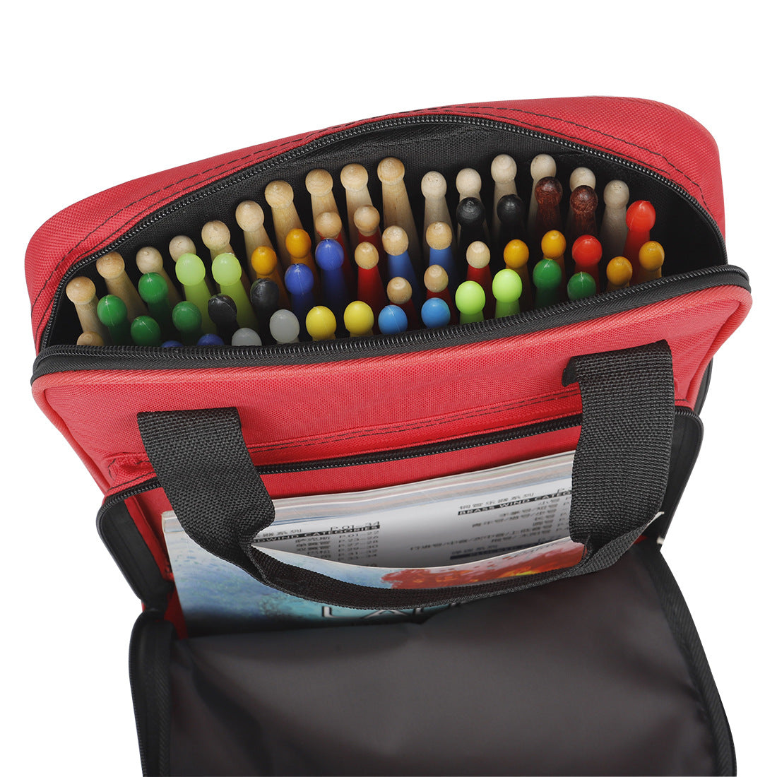 Heavy-Duty Waterproof Drum Backpack with Multi-Layer Padding & Adjustable Straps – Large Capacity, 4 Colors (Blue, Navy, Black, Red), Oxford Fabric, Shockproof Organizer Bag