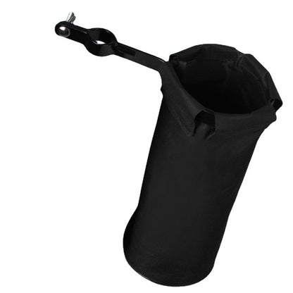 Oxford Fabric Drum Stick Holder – Metal Clamp & Rust-Proof Design, Portable Water-Resistant Stick Tube (Black)