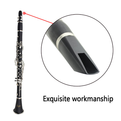 Clarinet Mouthpiece for Bb Clarinet – ABS Resin Durable Design with Darker Tone Projection