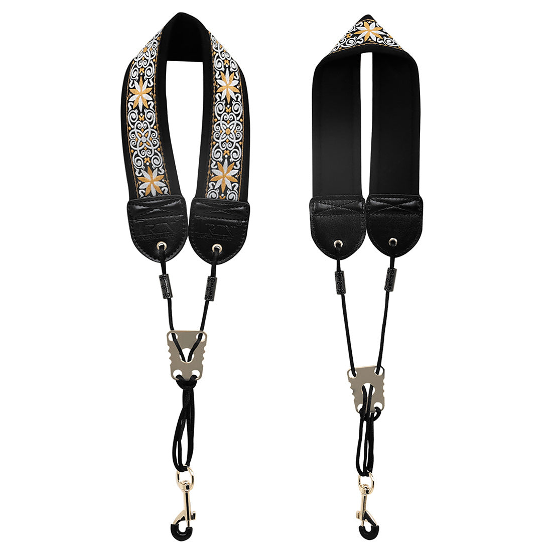 Adjustable Cotton Saxophone Neck Strap – Padded Lining, Double-Stitched with Metal Swivel Hook (Alto/Tenor)