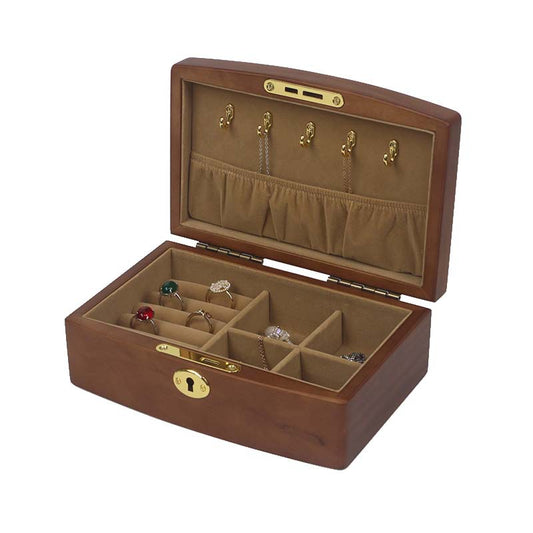 Vintage Jewelry Box - Elegant Wooden European Style Jewelry Organizer, Luxury Handcrafted Storage Case