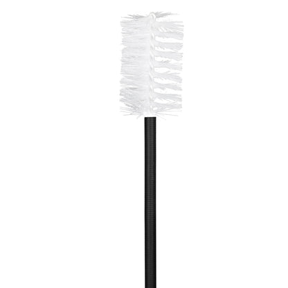 Dual-Head Brass Instrument Cleaning Brush – Flexible Anti-Scratch Bore Snake for Trumpet/Trombone/Saxophone (Black+White) – Natural Bristles & Rubber-Coated Wire