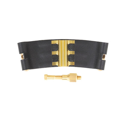 Professional Soprano Saxophone Mouthpiece Kit - Ligature, Cap & Protective Case (Sax Accessories for Alto/Tenor Compatibility)