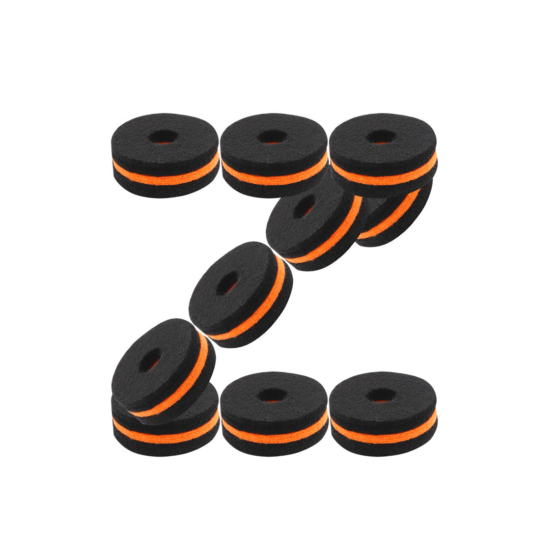 Drum Cymbal Felt Pads - 10-Pack Cotton Cymbal Protectors for Drum Kits