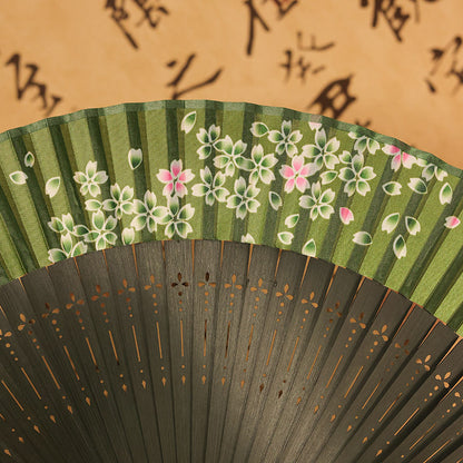 Elegant Ancient Style Folding Fan - Traditional Hanfu Fan for Women
