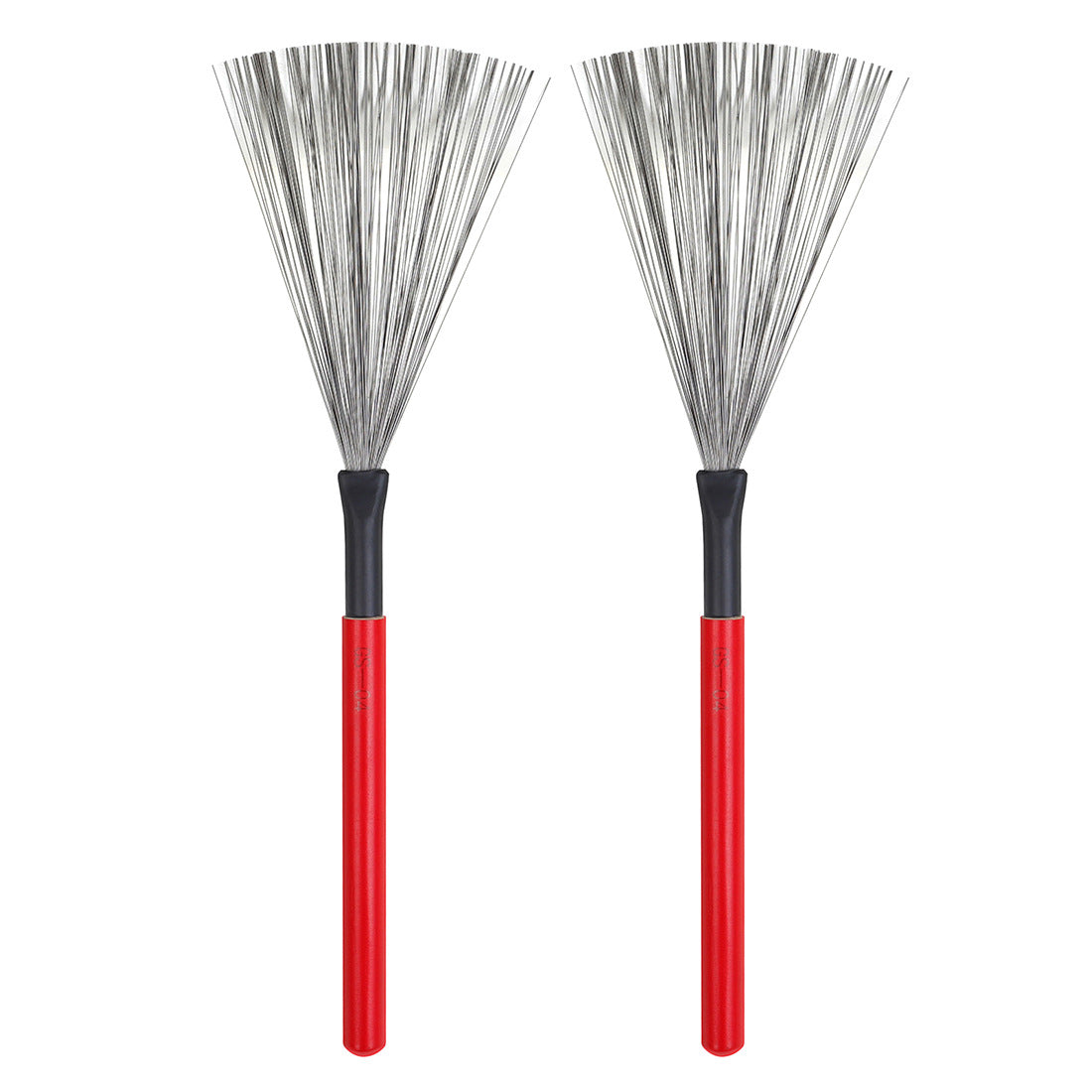 High Carbon Steel Drum Brushes with Maple Wood Handle – 5-Color Durable Percussion Brushes for Cajon, Drums & More