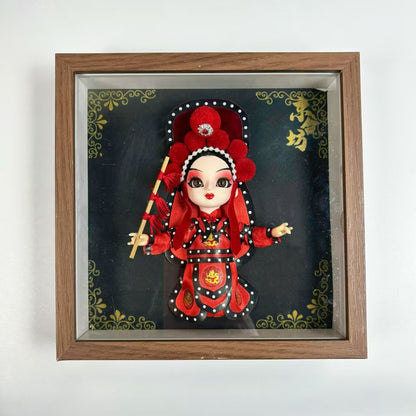 3D Silk Figurine Wall Décor – Handcrafted Creative Art Piece for Home or Restaurant