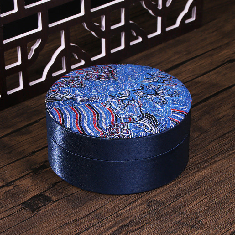 Round Decorative Jewelry Box – Ring Holder, Bracelet & Bead Box, Elegant Storage Solution
