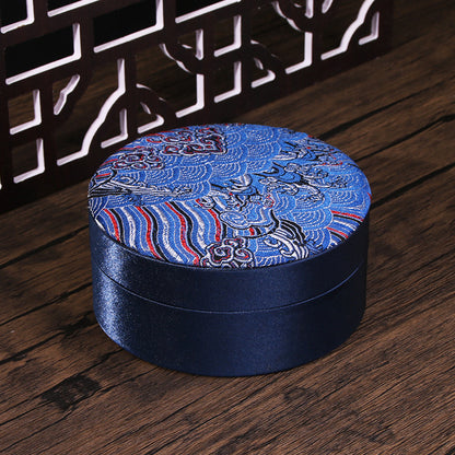 Round Decorative Jewelry Box – Ring Holder, Bracelet & Bead Box, Elegant Storage Solution