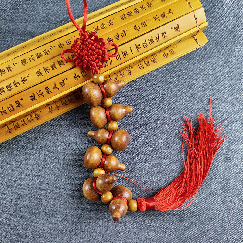 Traditional Gourd Knot with Tassel -  Decorative Pendant