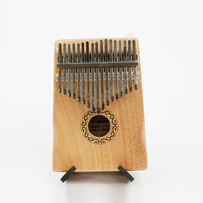 17-Key Kalimba Thumb Piano - Mahogany Wood Body & Mineral Metal Keys