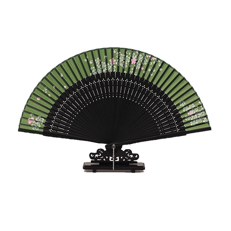 Elegant Ancient Style Folding Fan - Traditional Hanfu Fan for Women