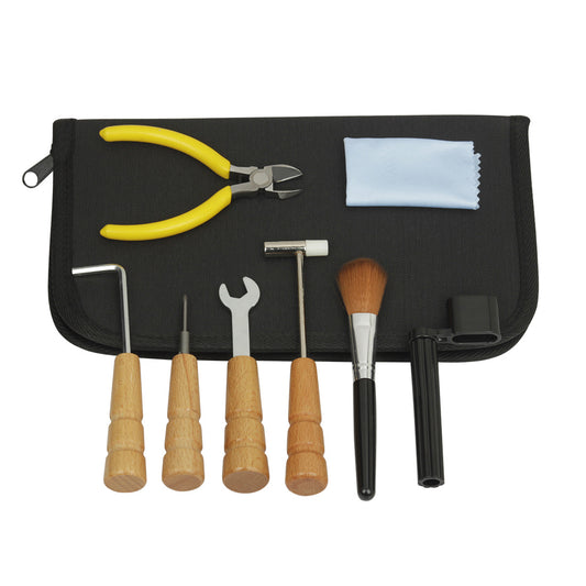 8-Piece Guitar Repair Kit - Universal Maintenance Tools for Electric and Acoustic Guitars