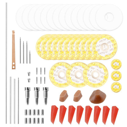 Professional Flute Repair Toolkit – 10-Piece Stainless Steel & Rubber Kit (Shafts, Pads, Screws)