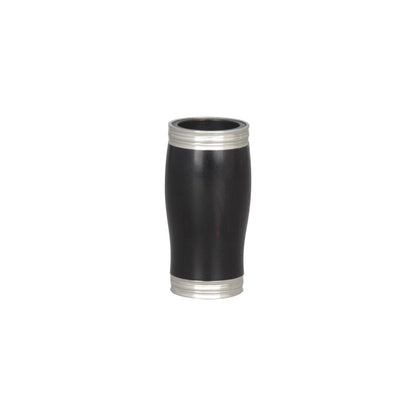 Eb Clarinet Joint Tube with Silver Trim – Premium Grenadilla Wood Body & Metal Ring