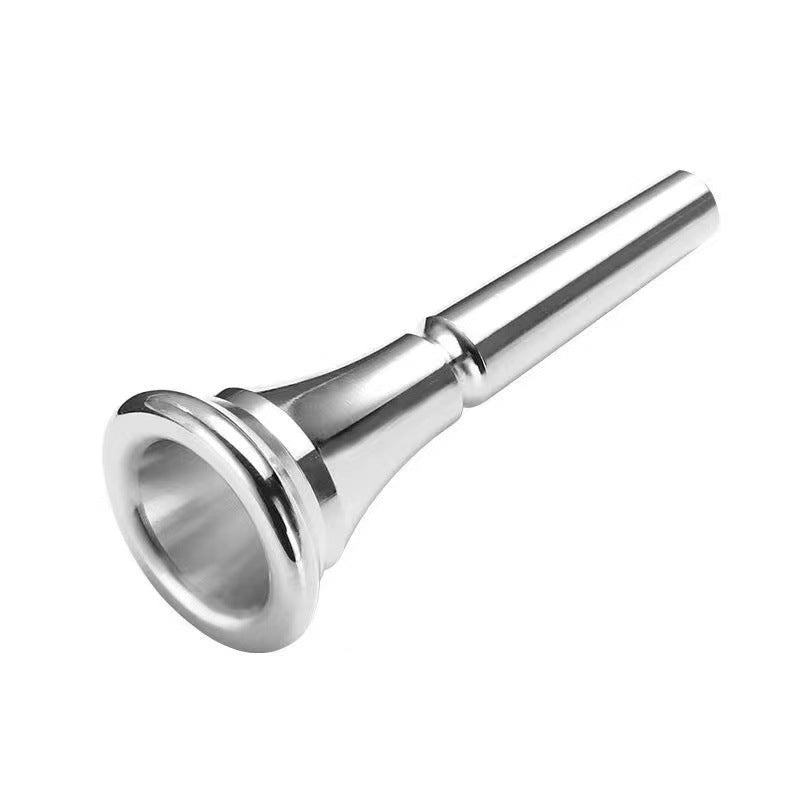 French Horn Mouthpiece - Silver-Plated Brass Professional Mouthpiece (65mm Length, 6mm Shank)