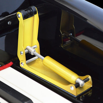 Piano Lid Slow-Close Hydraulic Damper - Anti-Pinch Safety Device for Upright Pianos (Metal+ABS, 3M Adhesive Base)