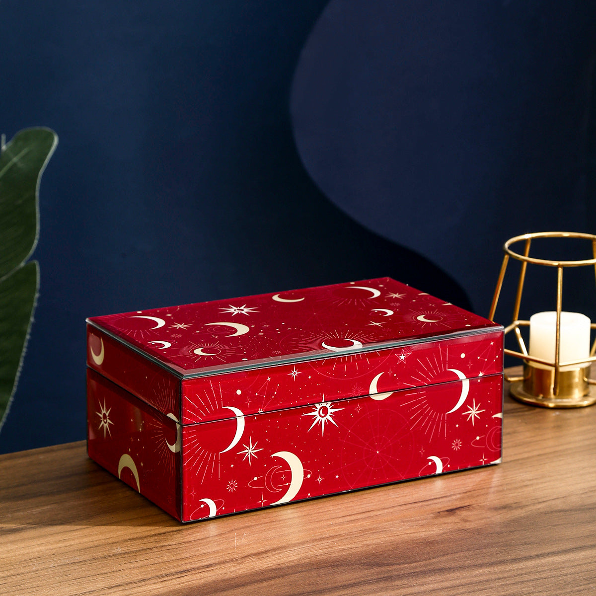 Sun, Moon & Stars Jewelry Box - Unique Tarot-Themed Jewelry Organizer, Stylish Storage Box