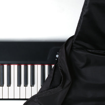 88-Key Digital Piano Cover with Drawstring - Dust Protection for Yamaha & Other Keyboards (Main Cover 134x44x19cm + Music Stand Cover 54x25cm)