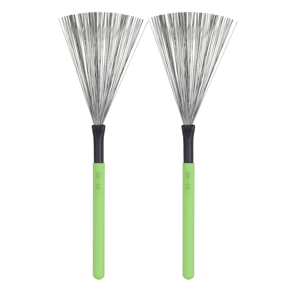 High Carbon Steel Drum Brushes with Maple Wood Handle – 5-Color Durable Percussion Brushes for Cajon, Drums & More