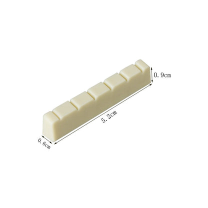 Premium Bone Guitar Nut for Electric Guitars - Extended Sustain, Enhanced Tone (White/Black) - Professional Upgrade Accessory