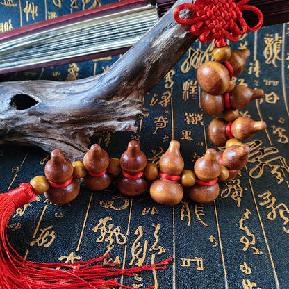 Traditional Gourd Knot with Tassel -  Decorative Pendant