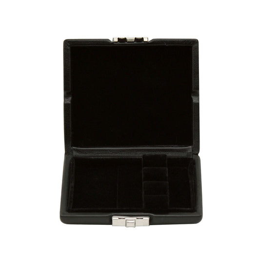 Genuine Leather Bassoon Reed Case – Holds 3 Reeds, Sponge Padding & Secure Clip, Black (Oboe/Bassoon Accessories)