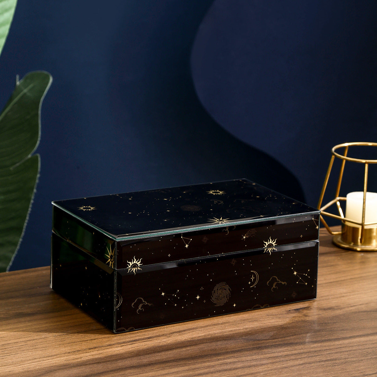 Sun, Moon & Stars Jewelry Box - Unique Tarot-Themed Jewelry Organizer, Stylish Storage Box