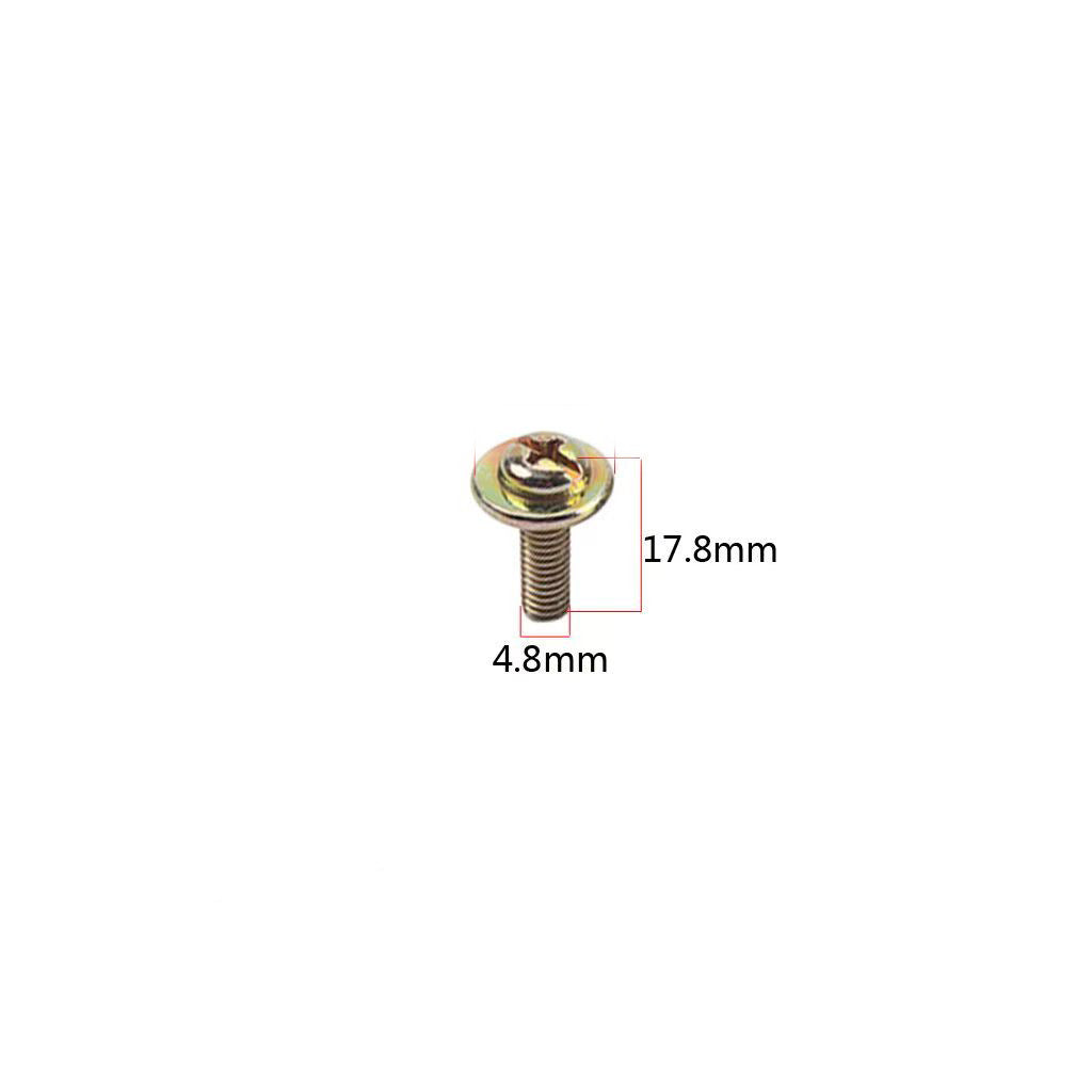 Drum Set Lug Screws – 20-Pack Drum Hardware Replacement Parts (17.8mm Length, 4.8mm Diameter)