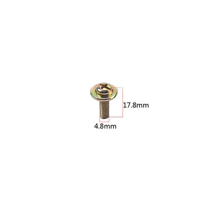 Drum Set Lug Screws – 20-Pack Drum Hardware Replacement Parts (17.8mm Length, 4.8mm Diameter)